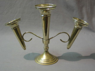 A silver plated 3 piece epergne