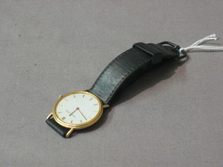 A gentleman's Mappin & Webb wristwatch contained in an 18ct gold case