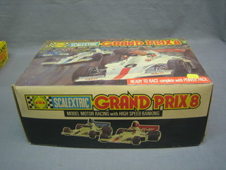 A Scalextrix Grand Pris 8 model racing car game, boxed
