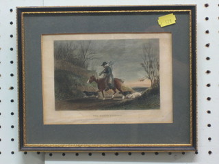 An 18th/19th Century coloured print "The Elf Stopper" 4" x 6"