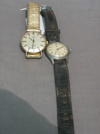 A gentleman's Rotary gold cased wristwatch and 1 other