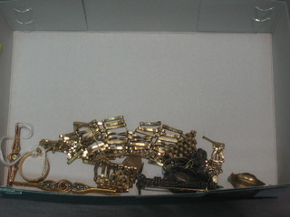 A quantity of various gilt metal jewellery