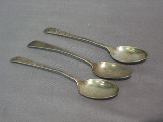 3 silver teaspoons 1 ozs