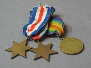 A pair of medals 1939-45 Star and France & German Star
