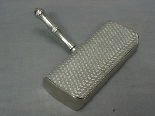 A silver plated table brush