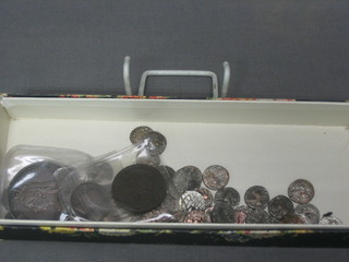 A Victorian 1889 crown and a collection of various hammered coins