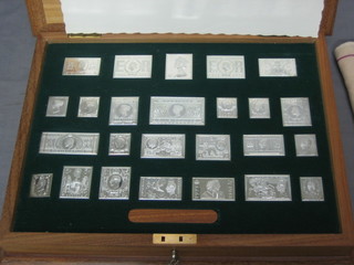 25 1977 Silver Jubilee silver ingot stamps 16 ozs