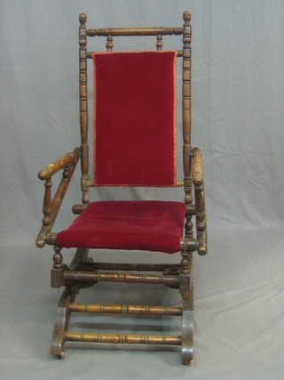 A 19th Century American rocking chair