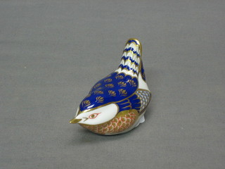A Royal Crown Derby figure of a seated wren 3"