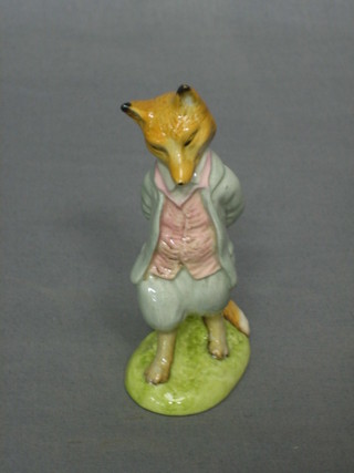A Beswick Beatrix Potter figure - Foxy Whiskered Gentleman 1954, base with brown mark 5"