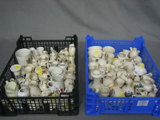 A good collection of crested china contained