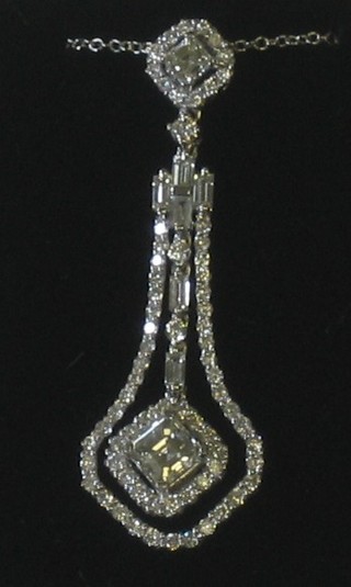 A diamond pendant, approx 0.58ct
