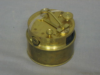A 19th Century brass pocket sextant by Troughton & Simms of London