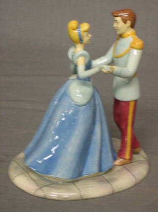 6 Royal Doulton Walt Disney Cinderella figures - Gus, The Terrible Trio, With Wave Magic Wand, Jaq, Lucifer and This is Love