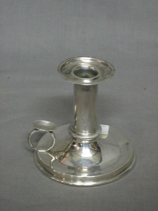 A Continental silver chamber stick 2 ozs