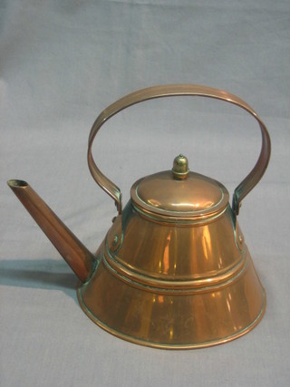 A 19th Century cylindrical copper kettle