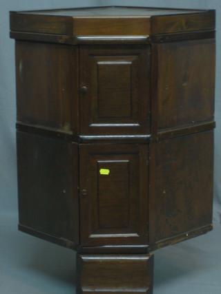 A corner section of mahogany Globe Wernicke style bookcase 23"