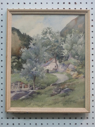 Frank G Belcher, watercolour drawing "Country Cottage" signed and dated 1949 12" x 9 1/2"