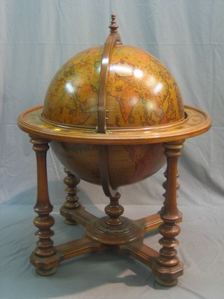 A drinks cabinet in the form of a Globe