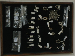 A small collection of silver costume jewellery