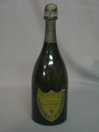 A bottle of 1990 Moet & Chandon Dom Perignon champagne
