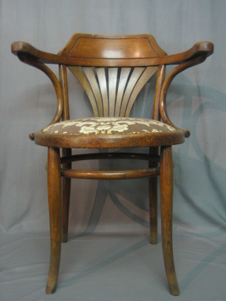 A pair of bentwood carver chairs