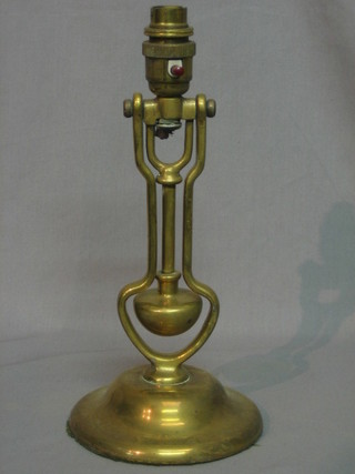 A brass ships electric lamp ILLUSTRATED