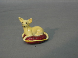 A Beswick figure of a seated Chihuahua on a cushion 3"