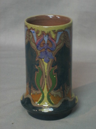 An Art Nouveau Dutch Gouda pottery vase, the base impressed 113, 3"