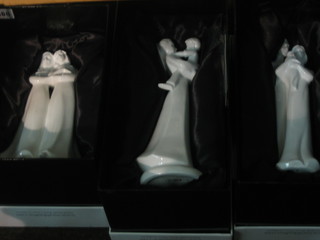 3 Royal Doulton blanc de chine porcelain figures - Best Friends, Family, Mother and Son