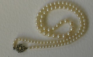 A rope of cultured pearls