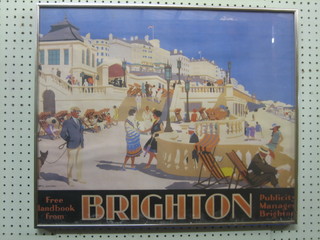 A reproduction poster after G A W Thom "Brighton" 19" x 24"