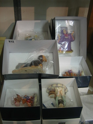 6 Royal Doulton Cinderella figures - Gus,  With Wave Magic Wand, Jaq, Lucifer, They Can't Stop Me Dancing and This Is Love