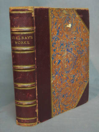 1 vol. James Gillray "The Caricaturist" edited by Thomas Wright, leather bound