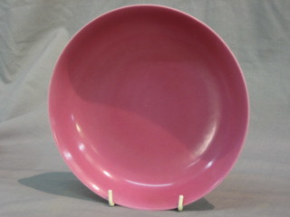 An 18th Century pink glazed Yung Jung Period bowl, the base with 6 character mark 8"