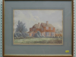 Watercolour drawing "Country House" 9" x 13"