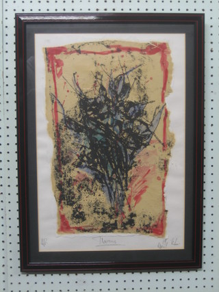 A modern art, artists proof print, signed, 17" x 11"