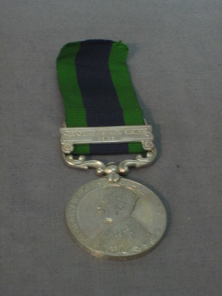 A George V 1908-1935 India General Service medal Calcutta issue, 1 bar Afghanistan North West Frontier 1919 to 9566 Pte. J Lane, First Duke of Wellington's Regiment