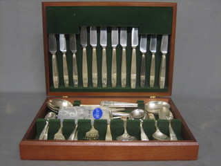 A canteen of silver plated flatware