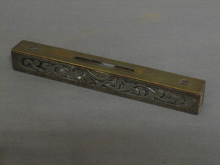 A Victorian steel and brass spirit level by Stanley Rule & ??? Co 6"