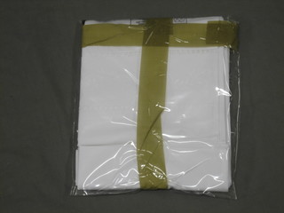 A single size embroidered cotton duvet and 2 20x30" cotton pillow cases