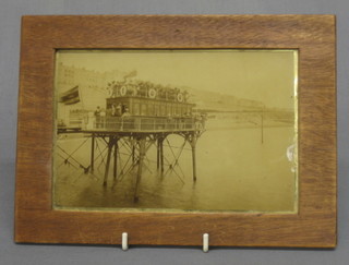 A Victorian black and white photograph of the Brighton Sea Spider 4.5"x7"