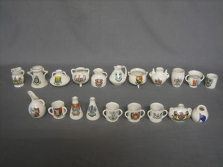 20 items of Goss and crested china
