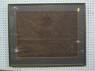 A reproduction Speed map of Kent 13" x 18" contained in a Hogarth frame