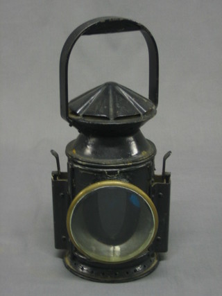 A War Office issue railway hand lantern by Harry J Pratt & Co, dated 1945 (missing pin to door)