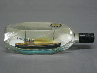 A model trawler in a bottle