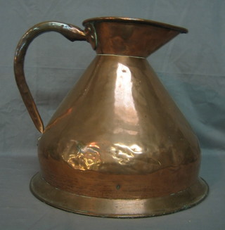 A Victorian copper 4 gallon harvest measure
