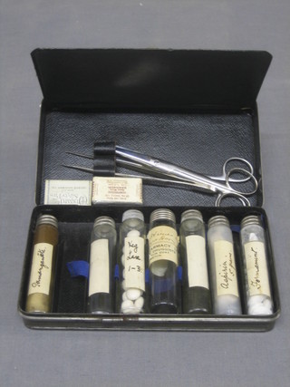 An Army and Navy stores travelling medical set