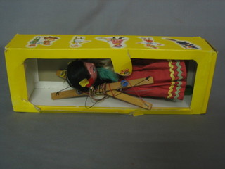A Pelham Puppet in the form of a Gypsy Girl, boxed