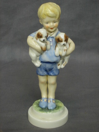 A Royal Worcester figure - Monday's Child is Fair in Face, base marked 5919